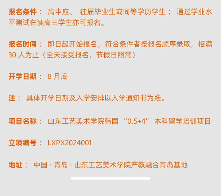 山东工艺美术学院国际本科