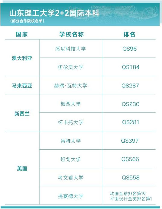 山东理工大学国际本科