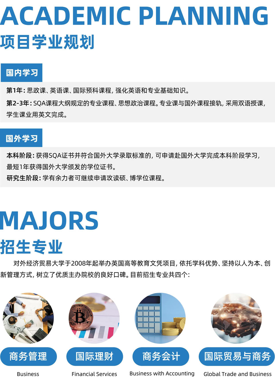 对外经济贸易大学SQA3+1国际本科