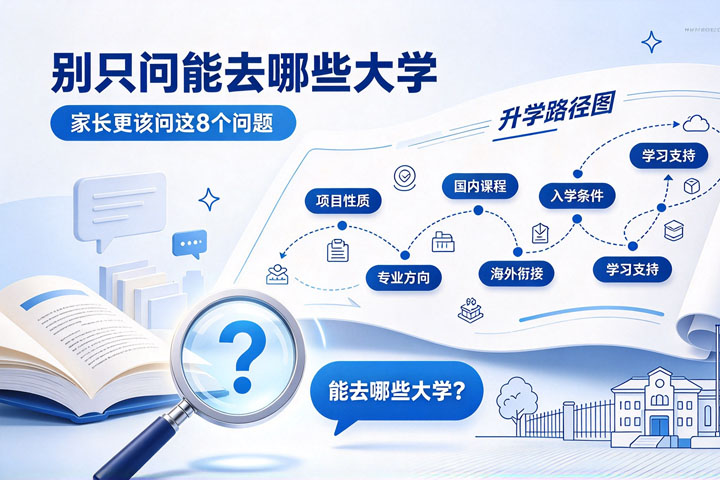 选国际本科，别只问“能去哪些大学”：家长更应