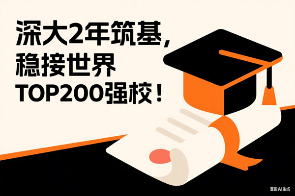 高考发挥不稳，国内本科无望？深大2年筑基，稳接